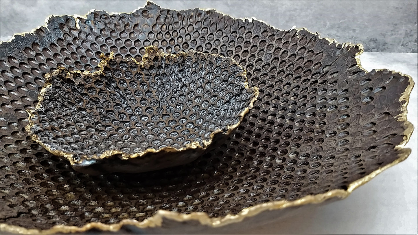 קערת קרמיקה עבודת יד לפירות