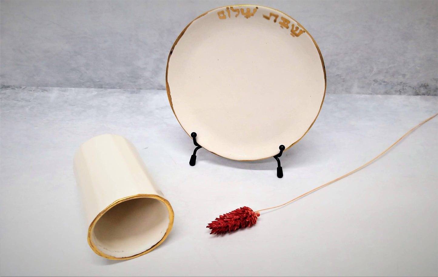 כוס קידוש לבנה מקרמיקה