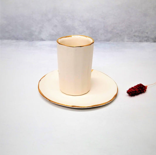כוס קידוש לבנה מקרמיקה