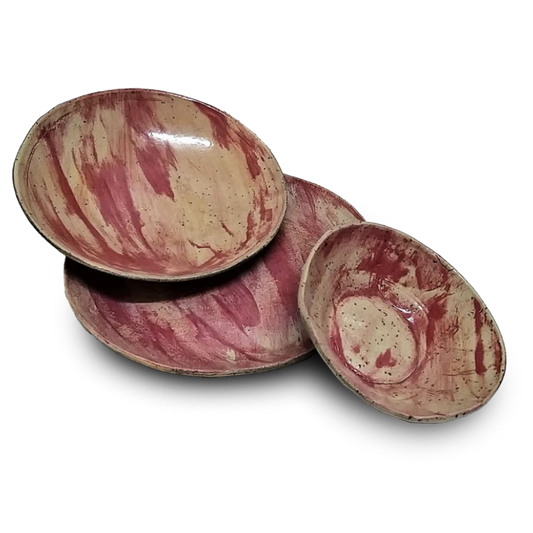 צלחות קרמיקה עבודת יד במראה מודרני