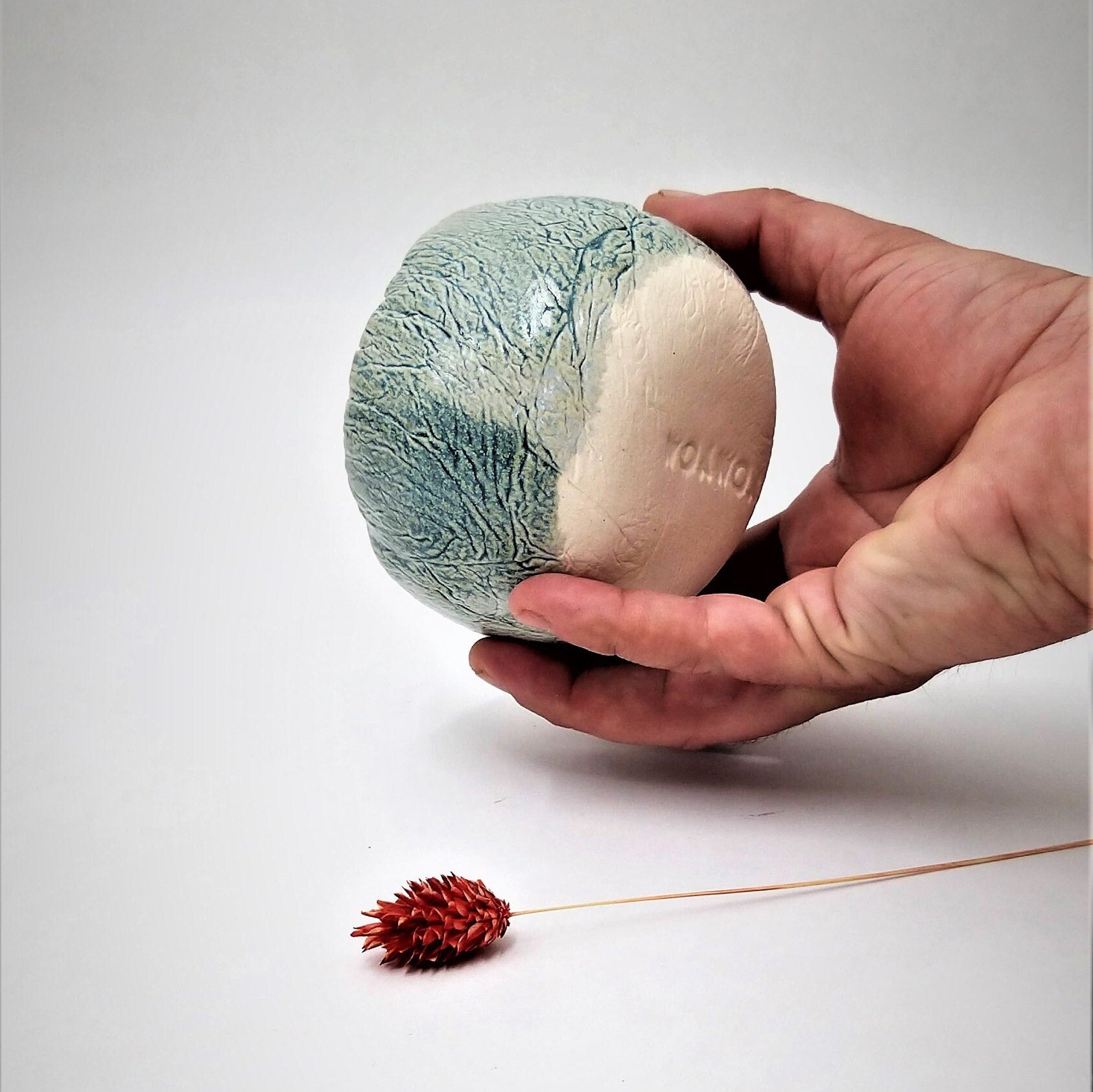 קערת קרמיקה תכלת