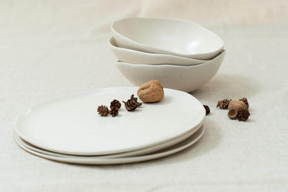 סט על מפה בגוון שמנת
